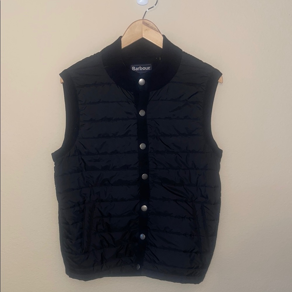 Barbour Black Quilted Vest